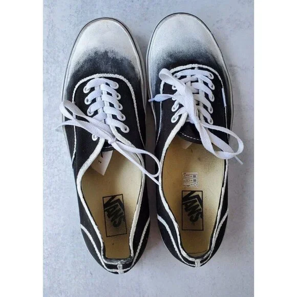 VANS Mens sz 12 Black and White Sneakers Shoes 721565 - Personalized Customized - Picture 7 of 8